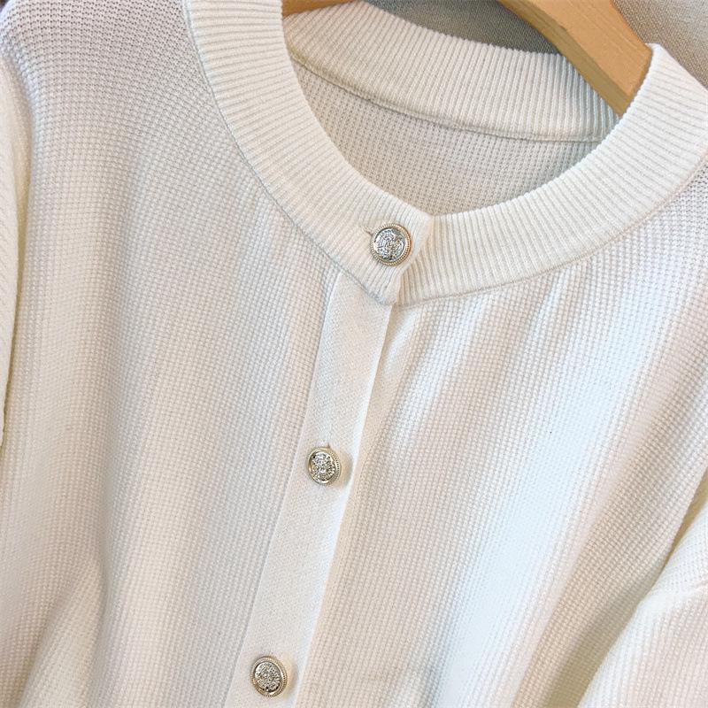 Plus Size Women's Thick Knit Cardigan Sweater, Bust 150/160, Style 350-8037