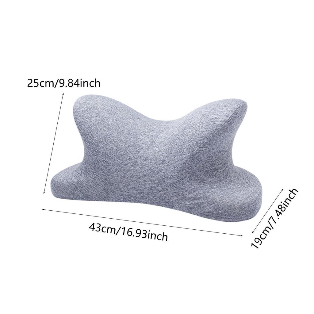 Cervical and Neck Pillow Ergonomic Comfortable Cushion Memory Foam Pillow Office Nap Pillow for Camping Office Driver Travel