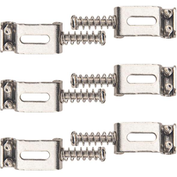 6Pcs Yootones Vintage Style Guitar Tremolo Bridge Saddles Compatible with Fender Strat Stratocaster Electric Guitar (Silver)