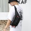 Marsupio da Uomo Cintura Borsa da Corsa Nylon Impermeabile Multiuso Viaggio Sport Maschile Monospalla Petto Marsupio Hip Bag