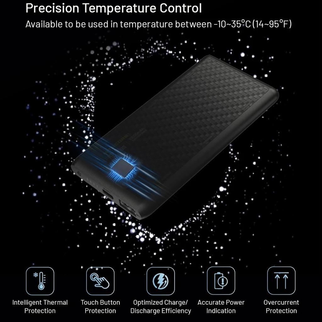 NITECORE NB Plus Running 10000 mAh Power Bank Mobile Powerbank IPX7 Waterproof 22.5W USB-C Fast Charge PD QC3.0 For Camping