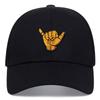 Prstová baseballová čepice venkovní sporty bavlněná výšivka baseballová čepice hip hop streetwear kpop snapback kšiltovka ležérní