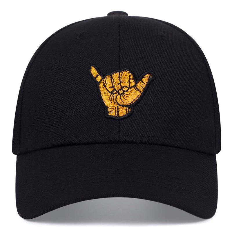 Prstová baseballová čepice venkovní sporty bavlněná výšivka baseballová čepice hip hop streetwear kpop snapback kšiltovka ležérní