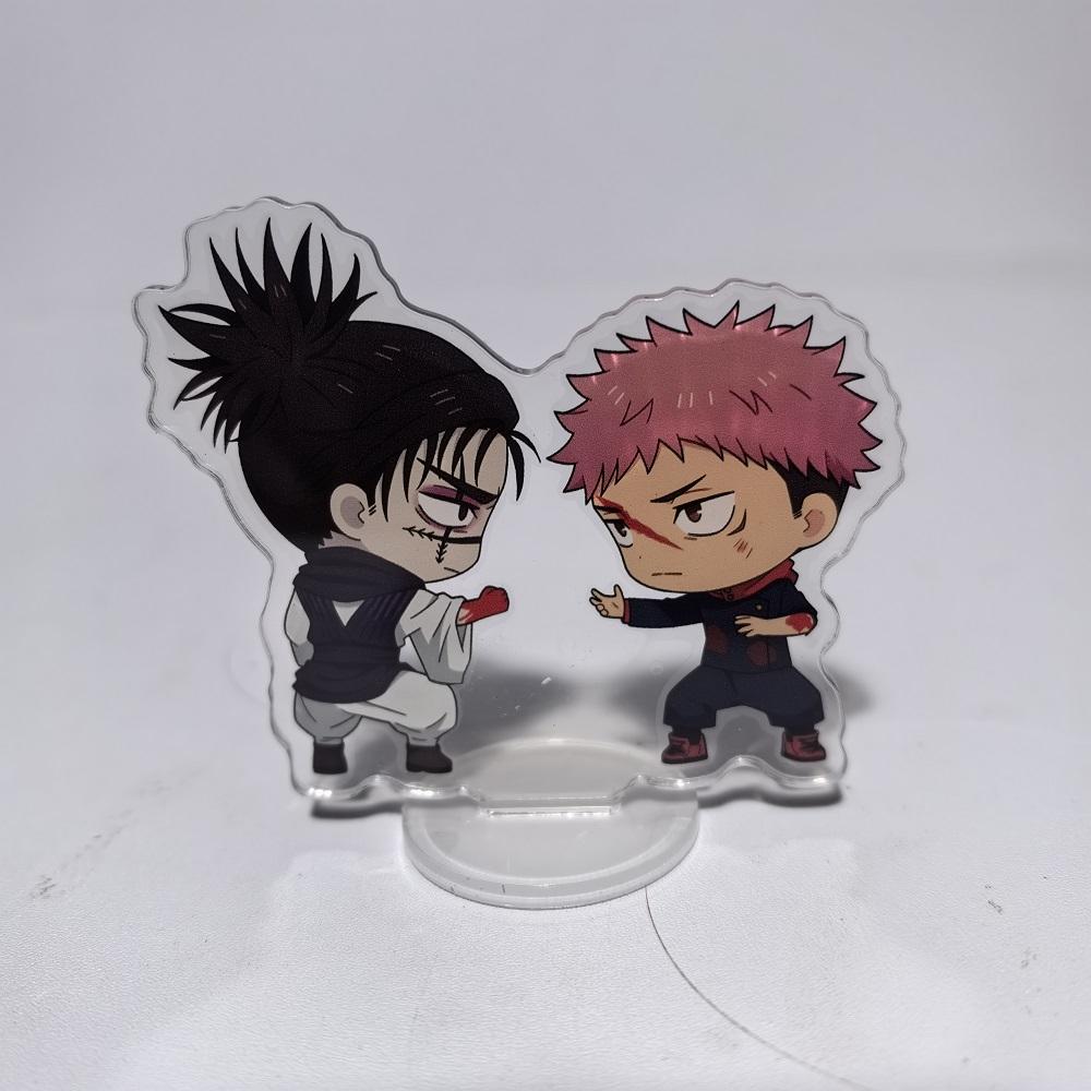 8cm Jujutsu Kaisen Anime Peripherals Satoru Gojo Nanami Kento Mini Stand Acrylic Ornaments Model Collections Dolls Figure Gifts