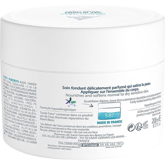 Baume Saint Gervais Mont Blanc Hydratation Corps Fondant 200 Ml