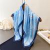 Luxury Designer 70cm Square Scarves Women's Silk Scarf Spring and Summer Foulard Shawl Bandana Small Hairbands