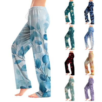 Damenmode Lose Casual Bow Printed Casual Pants