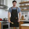 1 Stück Wasserdichte Küchenschürze für Erwachsene Männer Frauen, Verstellbarer Kreuz-Rückenriemen Arbeits-Latzschürze zum Kochen Restaurant Reinigung