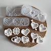 Heart Shaped Key Pattern Ornaments Silicone Mold Keychain Plaster Mold Plaster Drip Decoration Molds