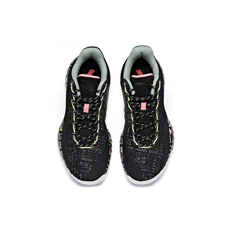 New Anta A shock Cushioning Anti Slip Wear Resistant Breathability Low Top Basketball Shoes Men's Black 112031605-1