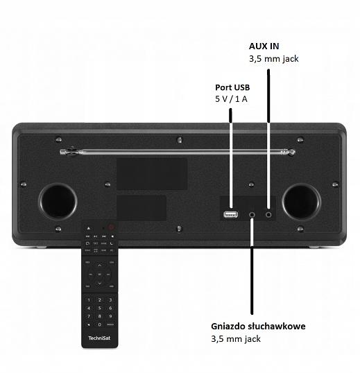 Radio Technisat Internet Cd Dab+ Fm Btusb 2×5 W Digitradio 372 Czarne