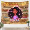 Fire & Ice Phoenix Tapestry, Red Blue Mythical Birds on Black Starry Background, Wall Hanging for Fantasy Aesthetic Decor