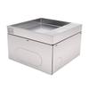 Floor Outlet Stainless Steel Recessed Hidden Socket with Double 3 Prong Outlets for Tabletop Countertop