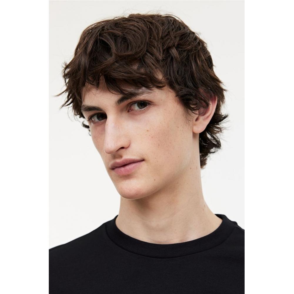 H M tHerMolite Jersey Regular Fit Top Black