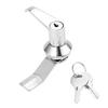 2 Keys Handle Lock Aluminium Alloy Handle Lock 23*22*2-R2.5 Mm Hole Opening Size Secure Fit Versatile Application