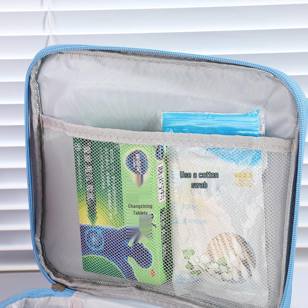 Large-Capacity Travel Medicine Organizer Bag: Portable Oxford Cloth Medical Storage