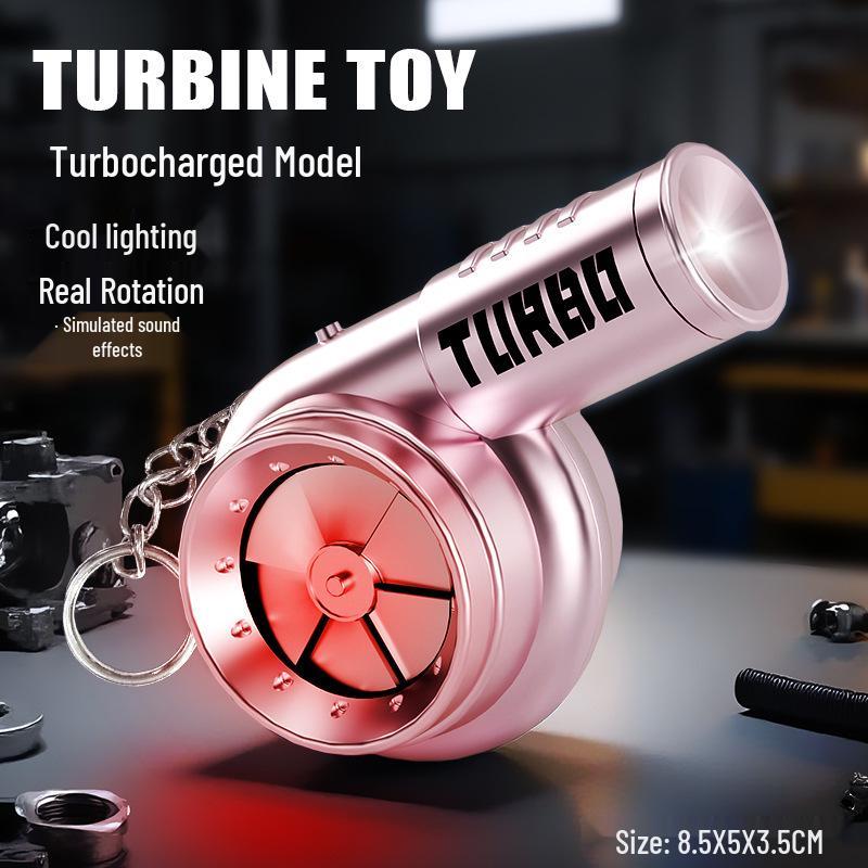 

Креативна Звукова та Світлова Електрична Турбіна Брелок для Ключів Автомобільний Мод Підвіска Іграшка Подарунок