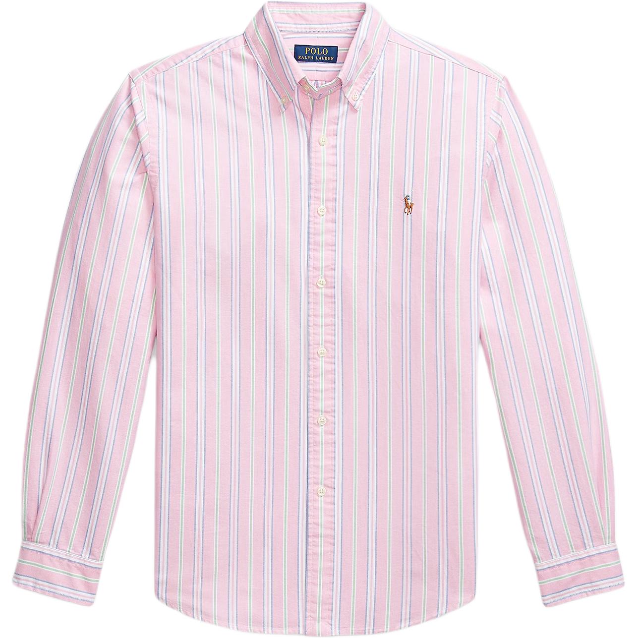 

Polo Ralph Lauren Рубашка мужская приталенного кроя в полоску с вышивкой 710925199-004 M