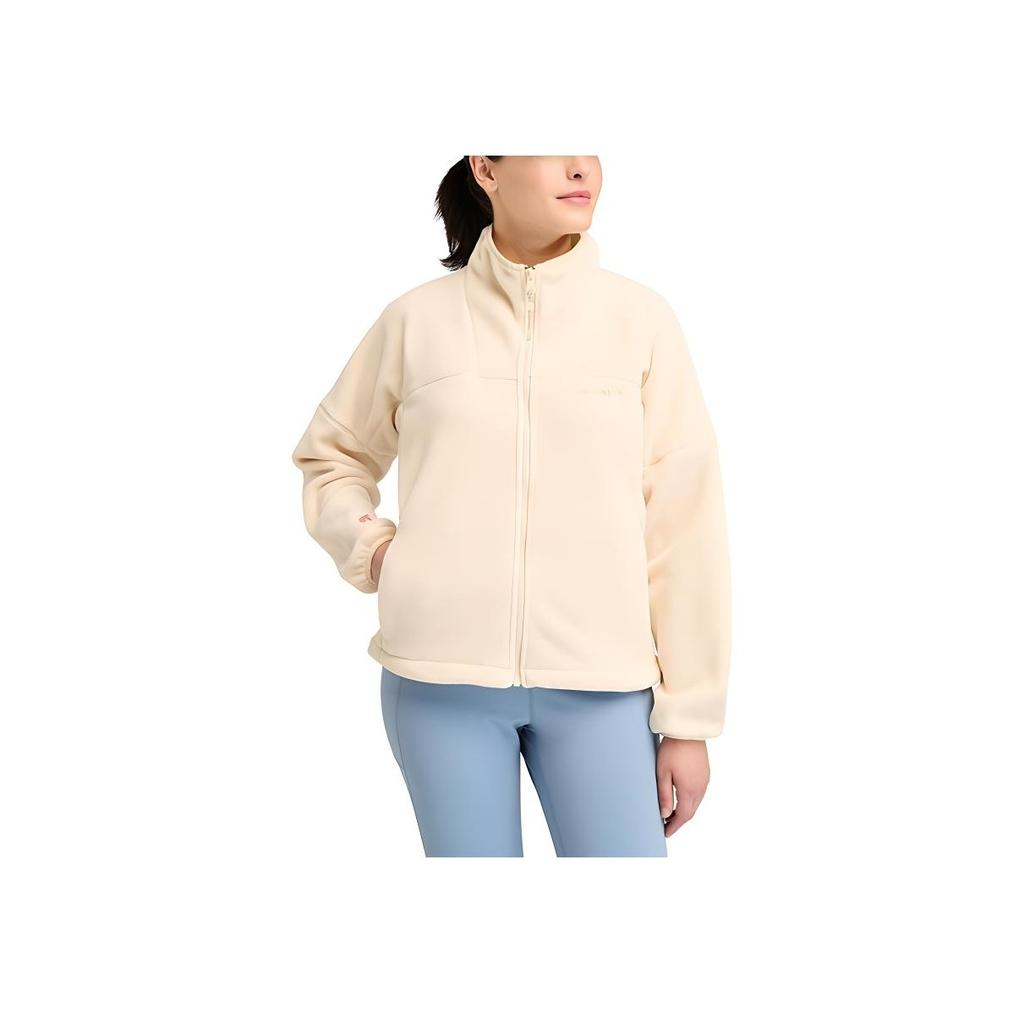 Timberland Logo Comfortable Warm Casual Fleece Jacket Women Outerwear Light-Brown A5ZF7-EFL