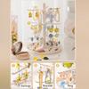 2/3/4-Tiers Plastic Necklace Earring Holder Jewelry Storage Display Tower Rack Necklace Earring Holder Display Stand