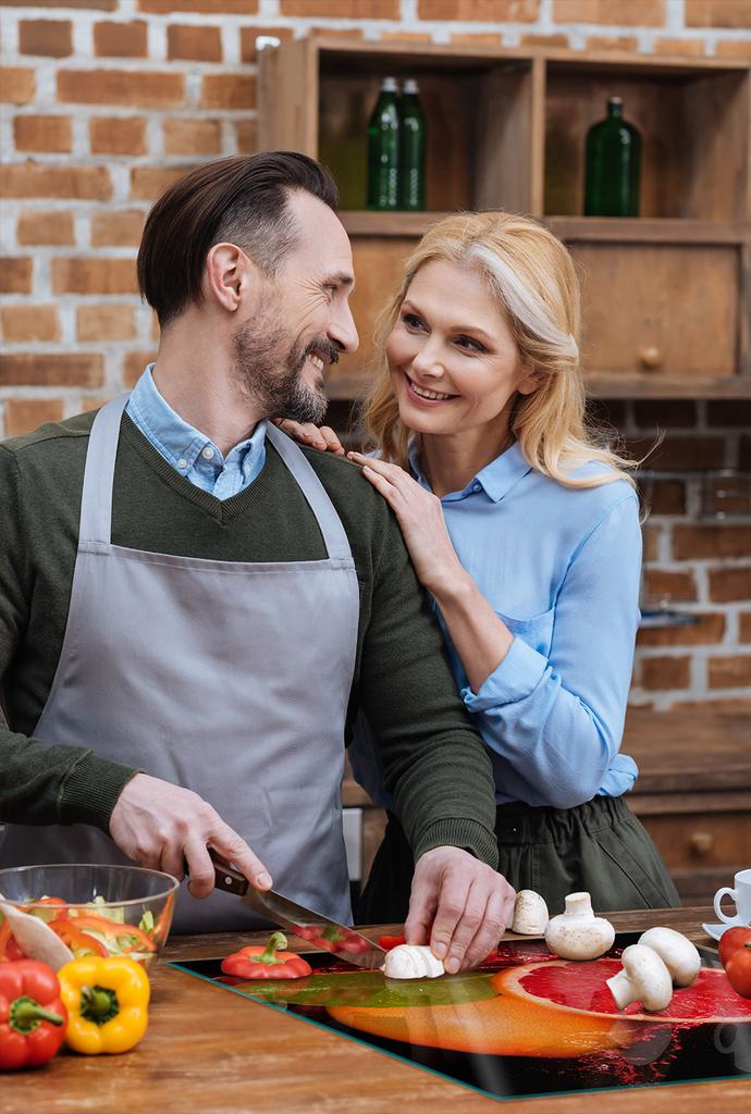 SZKLANA PŁYTA OCHRONNA NA KUCHENKĘ 50x52 GREJPFRUT