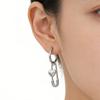 Love Pin Earrings Ear Clips Men's and Women's Same Stainless Steel Non-Fading Advanced Design Earrings Ear Buckles