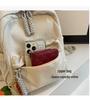 2025 New Fashion Women's Small Corduroy Double Shoulder Backpack