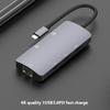ONTEN UC910 6 In 1 4K HD Docking Station with Ethernet Port Multifunction USB C Hub for Mac Laptop