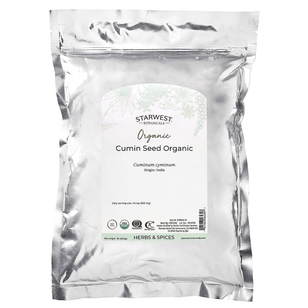 Starwest Botanicals Cumin Seed 453.6g (1lb)