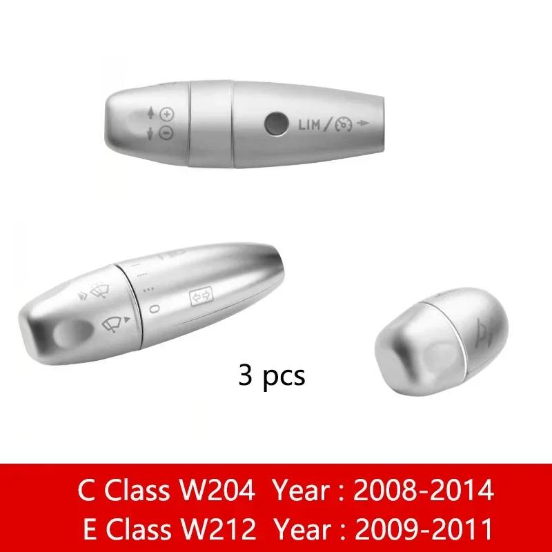 Car styling Wiper Shift lever Cruise sequins Cover trim frame stickers for Mercedes Benz C E S Class W204 W212 W221 Accessories