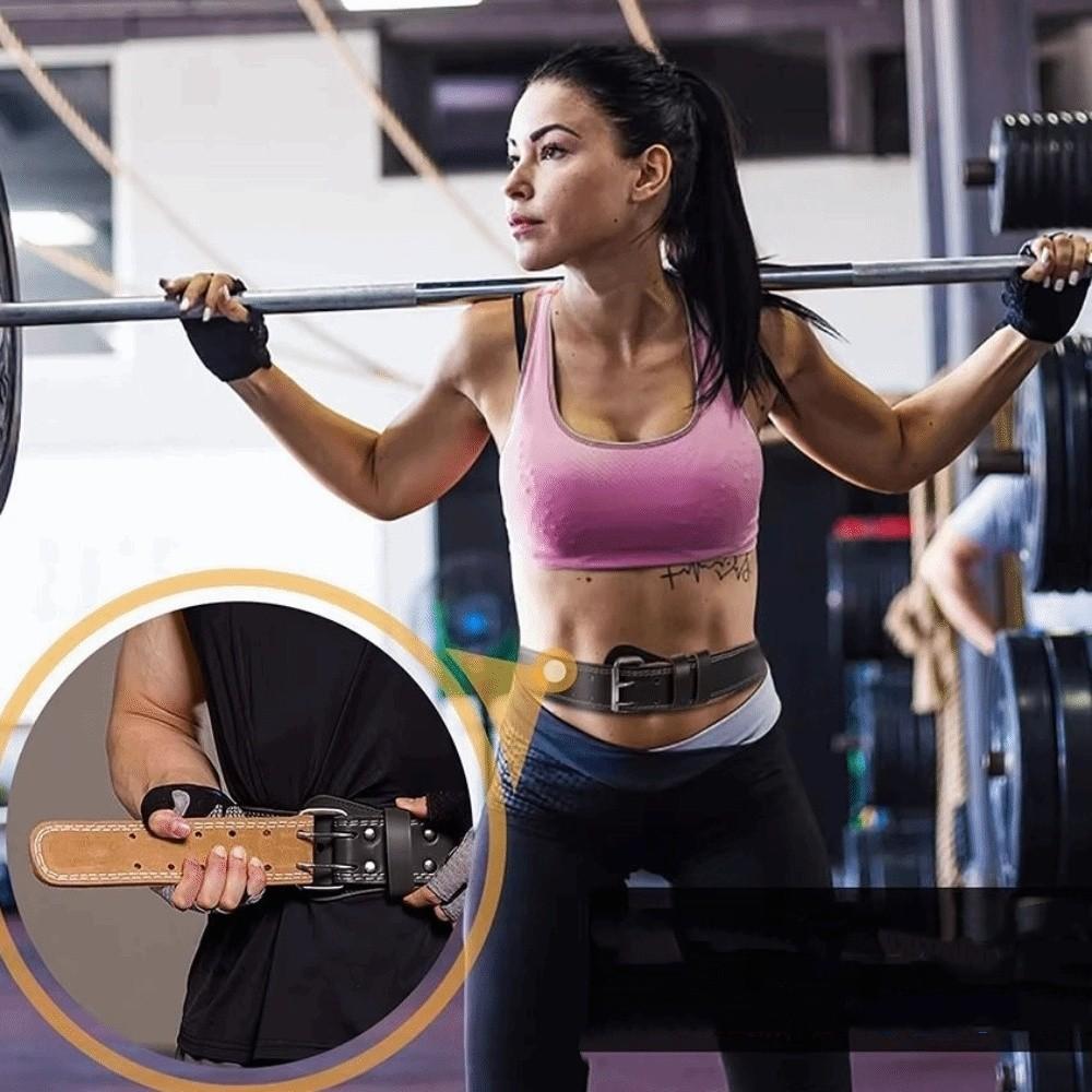 Thicken Weightlifting Belt Adjustable Fitness Lumbar Support Kettle Bell
