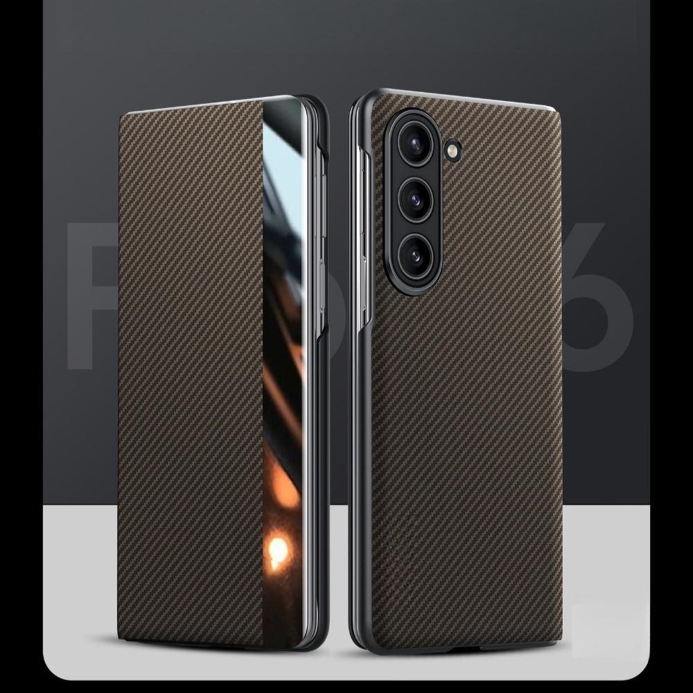 

ZFold7 Flip Phone Case New High-end Design with Kevlar Pattern Magnetic Suction Screen Suitable for Fold6 Phone Case vivo X fold5