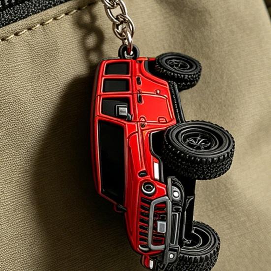 Keychain Pendant, Pickup Truck Shape Portable Keychain, Multiple Colors Great Gift for Off-Road Enthusiasts