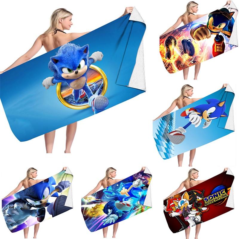 Ikonisches Sonic The Hedgehog Strandtuch Perfekt Für Gamer Und Fans Des Klassischen Spiels