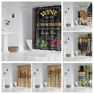 House Hold Waterproof Fabric Household Shower Curtain Accessories Shower Curtain240 * 200 Home Animal Retro Style Shower Curtain