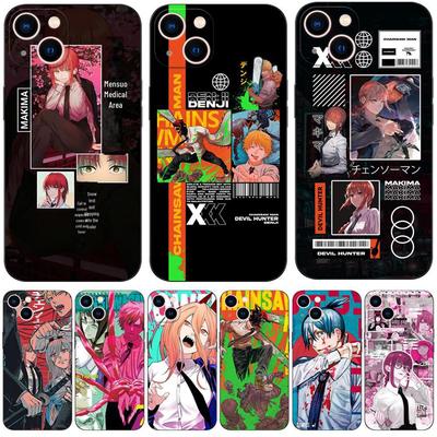 Cartoon Chainsaw Man Phone Case for iPhone - Compatible with 11, 12, 13, 14 Pro MAX MINI