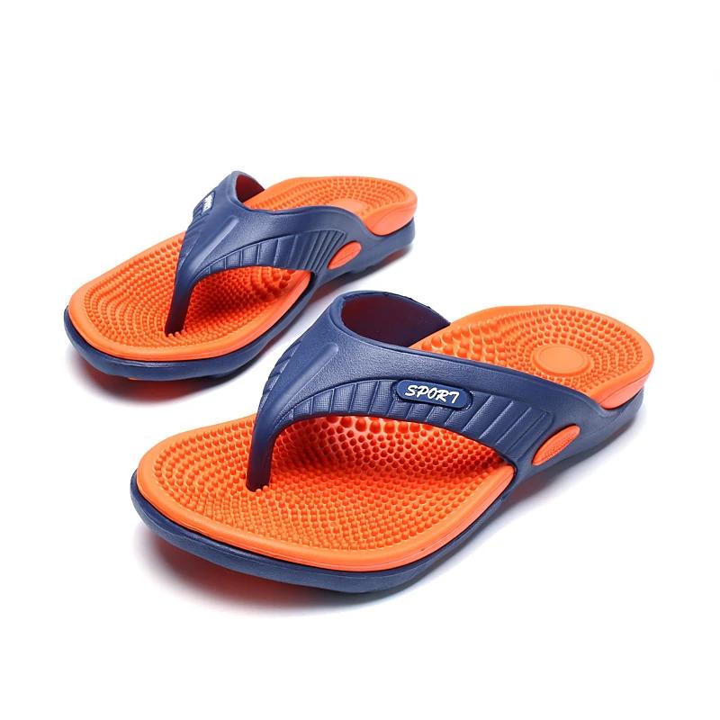 Fashion Men's Flip Flops Massage Granule Men Slippers Comfortable Beach Sandals Men Casual Shoes House Flip Flops Bathroom Shoes