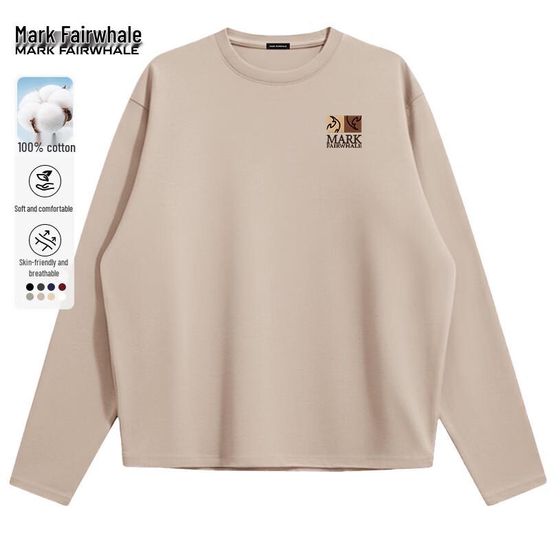 Mark Fairwhale Men s Retro Cotton Long Sleeve T-Shirt M