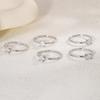 Xiaohongshu Single Diamond Index Finger Ring: Luxurious Thin Stacking Zircon Band, Perfect Gift for Girlfriend