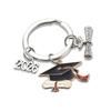2026 Graduation Gown Cap Keychain Exquisite Alloy Doctoral Hat Keyring Versatile Simple Bag Charm Graduation Ceremony Gifts