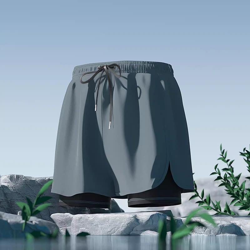 

Youyou Men s 2025 Swim Trunks: Double-Layer, Anti-Embarrassment, Plus Size, Three-Quarter Length. 2XL (Recommended 130-150 lbs)