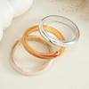 New 1Pcs/Set Vintage Geometric Resin Acrylic Round Bangles Women Simple Trendy Stackable Chunky Bracelet Charm Jewelry New