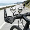 360° Adjustable Bike Mirror - Rotatable Wide Angle Convex Handlebar Mirror for Road Mountain Bikes Scooters