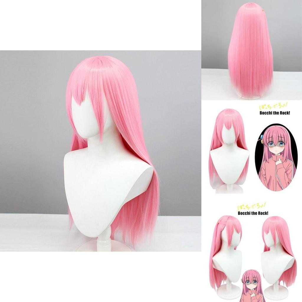 Lange 70cm Bocchi The Rock Gotou Hitori Cosplay Perücke Weiche Hochtemperaturfaser