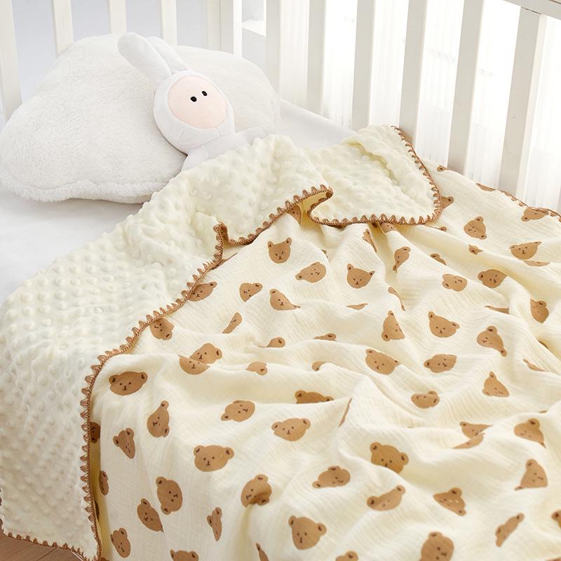 Four Seasons Newborn Baby Blanket - Gauze Quilt for Kindergarten
