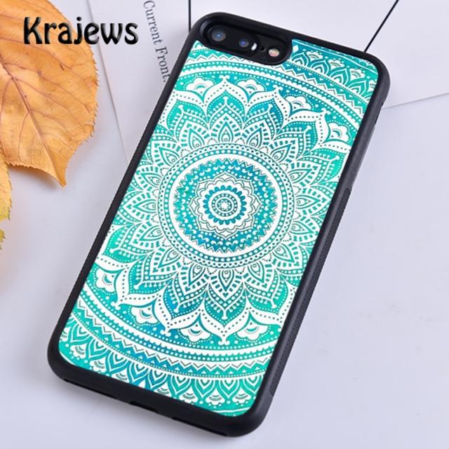 Krajews Indian Style Coloful Mandala Phone Case Cover For iPhone 17 Air 16 15 14 Plus 11 12 13 Pro Max Coque Fundas