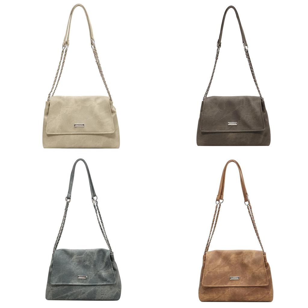Crossbody Chain Strap Large Purse With Soft Pu Material Ideal For Casual Outings