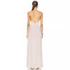 2024 New European & American Summer Deep V-neck Backless Chiffon Maxi Dress for Women