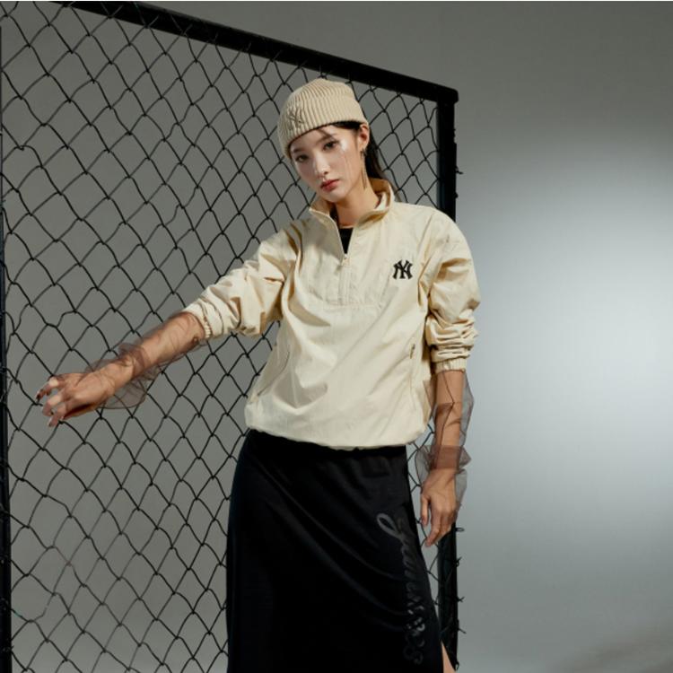 New MLB New York Yankees Jackets Women's Khaki 3FWJ20014-50BGS