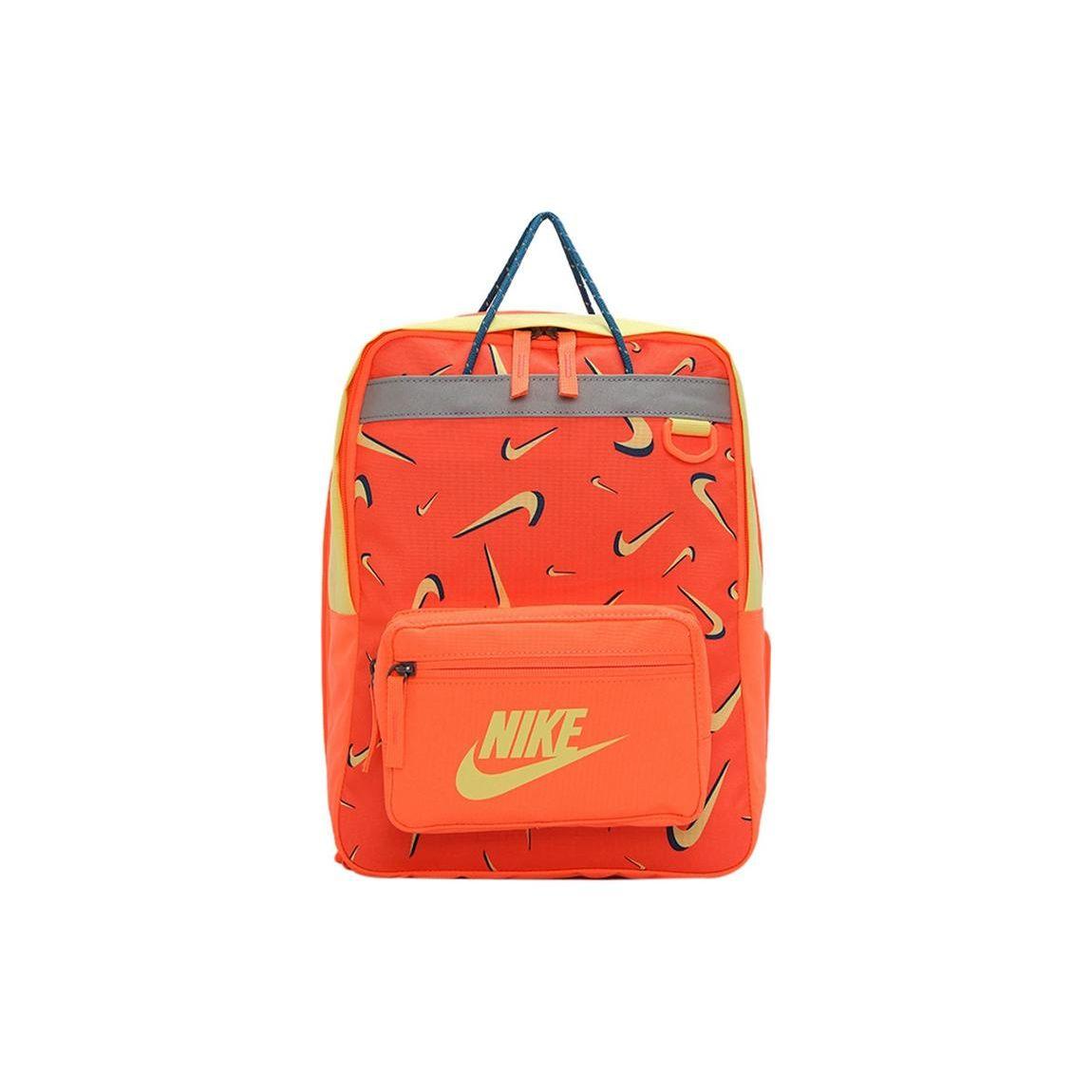 Nike Tanjun 3D Logo All Over Print Polyester Backpack Men backpack Orange CU8331-854 Orange